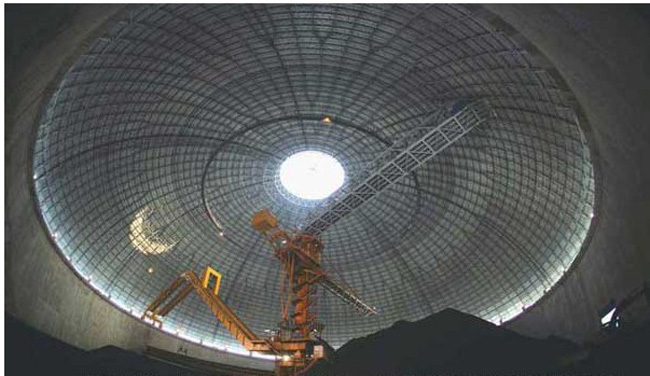 乌兰察布发电厂干煤棚网架